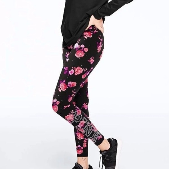 COPY - NWT Victoria’s Secret Pink Bling Floral Le… - Picture 2 of 4